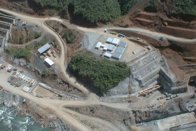 aerial shot of casecnan project